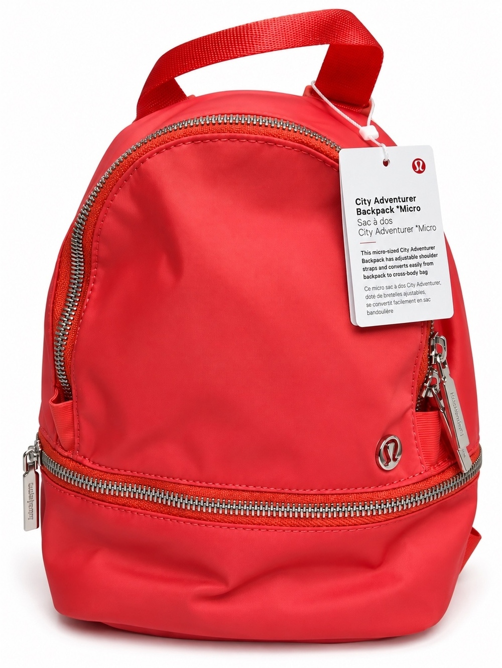 Lululemon City Adventurer Micro Backpack 3L Red Convertible Crossbody NWT